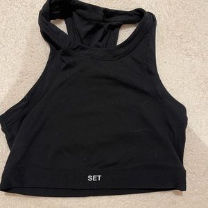 Set Active High Neck Bra Top